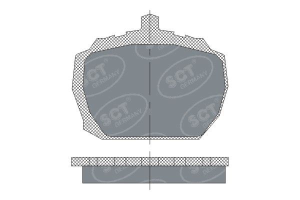 SCT GERMANY Комплект тормозных колодок, дисковый тормоз SP 231 PR
